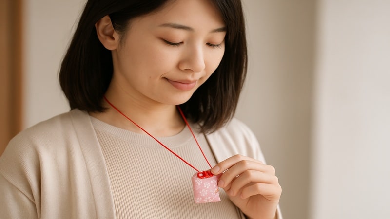 縁結びのお守りは首から下げても大丈夫？正しい身につけ方とTPO別ガイド
